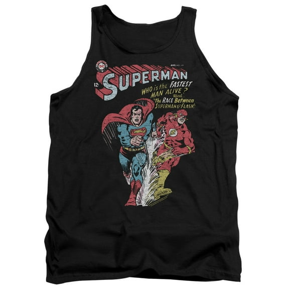 JLA Justice League Fastest Adult Tank Top Black