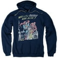 thumbnail image 1 of JLA Justice League Fastest Man Adult Pullover Hoodie Sweatshirt Navy, 1 of 1