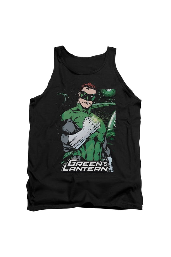 JLA Justice League Fist Flare Adult Tank Top Black