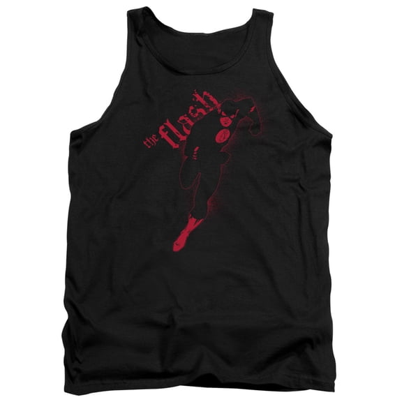 JLA Justice League Flash Darkness Adult Tank Top Black