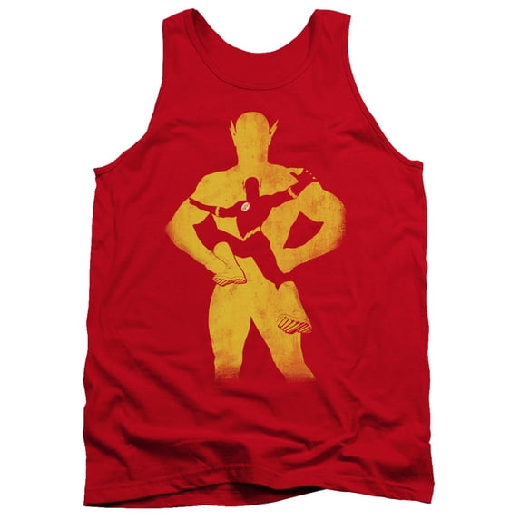 JLA Justice League Flash Knockout Adult Tank Top Red