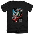 thumbnail image 1 of JLA Justice League Galactic Attack S/S Adult V-Neck Black, 1 of 1