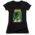 thumbnail image 1 of JLA Justice League Gl #49 Cover Junior Women's T-Shirt V-Neck Black, 1 of 1