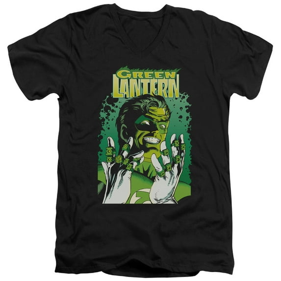 JLA Justice League Gl #49 Cover S/S Adult V-Neck Black