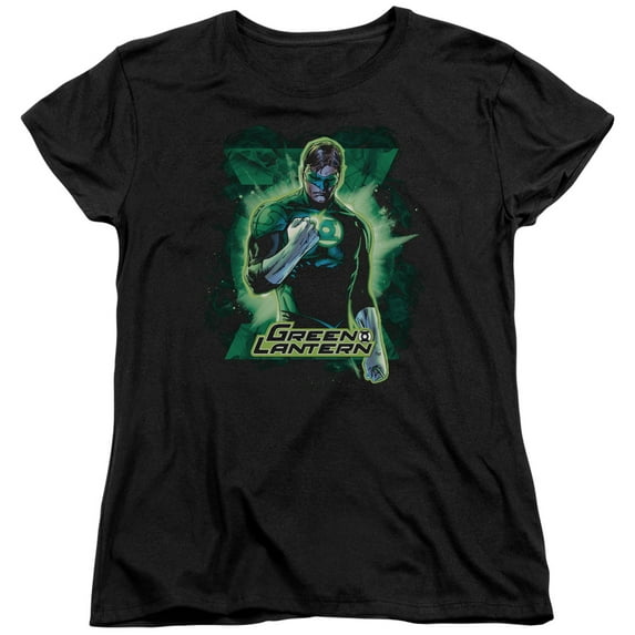JLA Justice League Gl Brooding S/S Women's T-Shirt Black