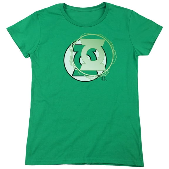JLA Justice League Gl Energy Logo S/S Women's T-Shirt Kelly Green