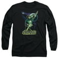 thumbnail image 1 of JLA Justice League Hal Galaxy Long Sleeve Adult 18/1 T-Shirt Black, 1 of 1