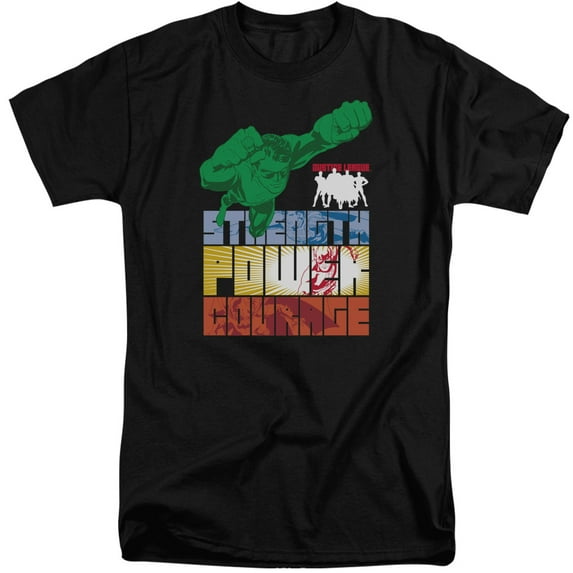 JLA Justice League Heroic QualitieS/S S Adult Tall Black