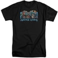 thumbnail image 1 of JLA Justice League League Lineup S/S Adult Tall Black, 1 of 1