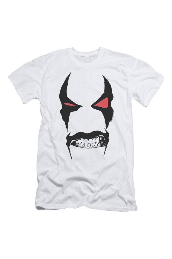 JLA Justice League Lobo Face S/S Adult 30/1 T-Shirt White