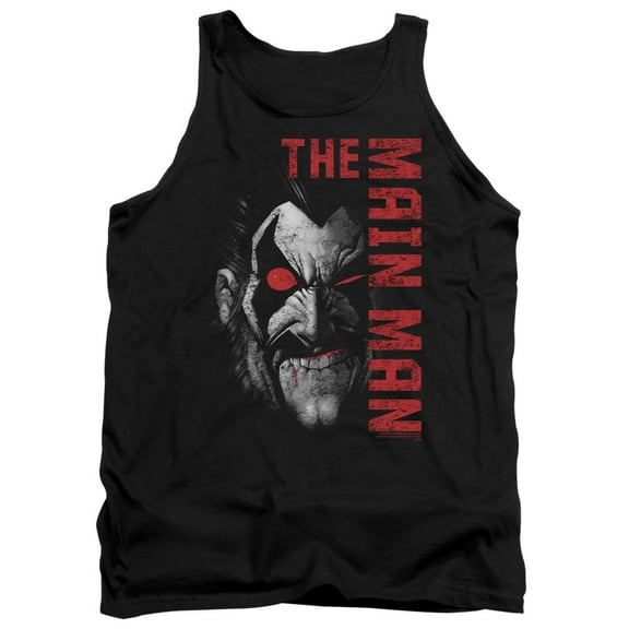 JLA Justice League Main Man Adult Tank Top Black