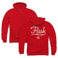 thumbnail image 1 of JLA Justice League Old School Flash (Back Print) Adult Zipper Hoodie Sweatshirt Red, 1 of 3