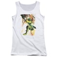 thumbnail image 1 of JLA Justice League Painted Archer Junior Women's Tank Top White, 1 of 1