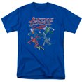 thumbnail image 1 of JLA Justice League Pixel League S/S Adult 18/1 T-Shirt Royal Blue, 1 of 1