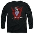 thumbnail image 1 of JLA Justice League Possession Long Sleeve Adult 18/1 T-Shirt Black, 1 of 2