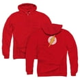 thumbnail image 1 of JLA Justice League Rough Flash (Back Print) Adult Zipper Hoodie Sweatshirt Red, 1 of 3
