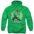thumbnail image 1 of JLA Justice League Spin Adult Pullover Hoodie Sweatshirt Kelly Green, 1 of 1