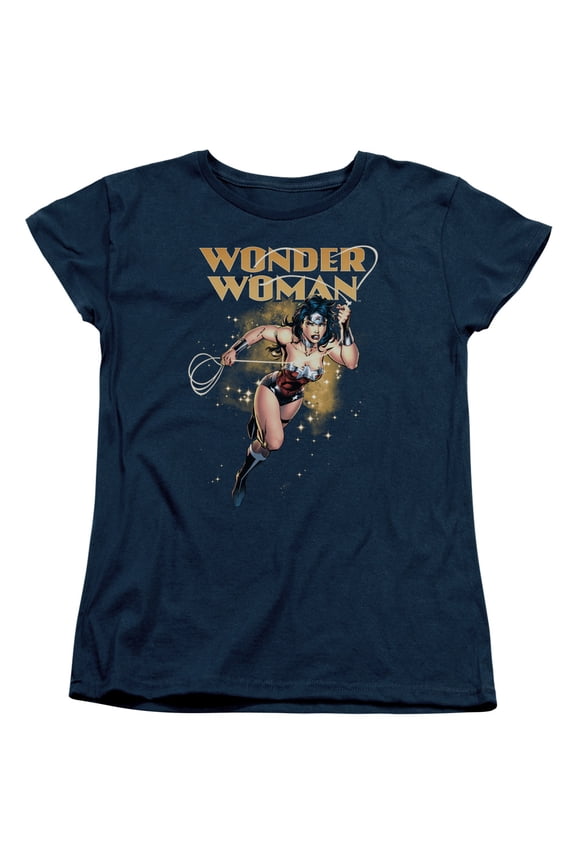 JLA Justice League Star Lasso S/S Women's T-Shirt Navy