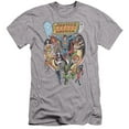 thumbnail image 1 of JLA Justice League Team Up HBO S/S Adult 30/1 T-Shirt Athletic Heather, 1 of 1