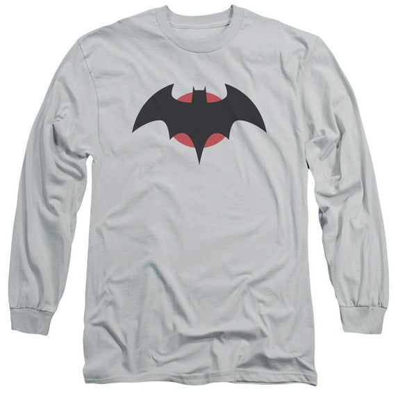 JLA Justice League Thomas Wayne Long Sleeve Adult 18/1 T-Shirt Silver