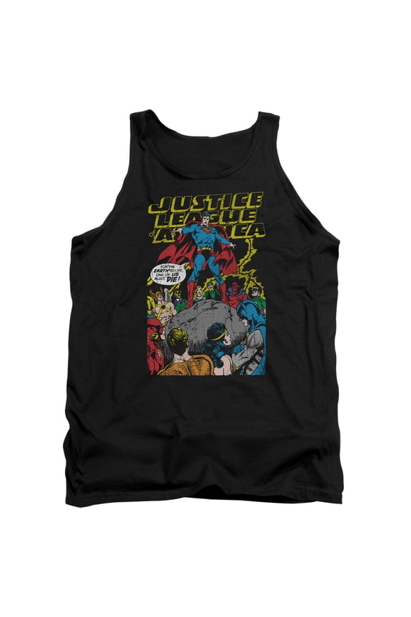 JLA Justice League Ultimate Scarifice Adult Tank Top Black