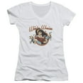 thumbnail image 1 of JLA Justice League Wonder Break Junior Women's T-Shirt V-Neck White, 1 of 1