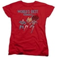 thumbnail image 1 of JLA Justice League Worlds Best S/S Women's T-Shirt Red, 1 of 1