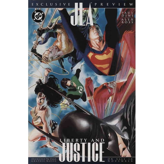 JLA: Liberty and Justice Ashcan #1 VF ; DC Comic Book