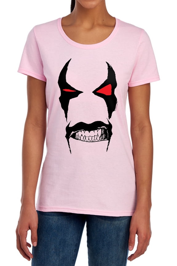 JLA Lobo Face Women's T Shirt, Pink, Medium