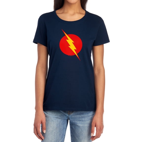 JLA Reverse Flash Women's T Shirt, Navy, Medium