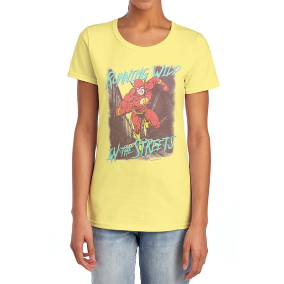 JLA Running Wild Women's T Shirt, Banana, Small