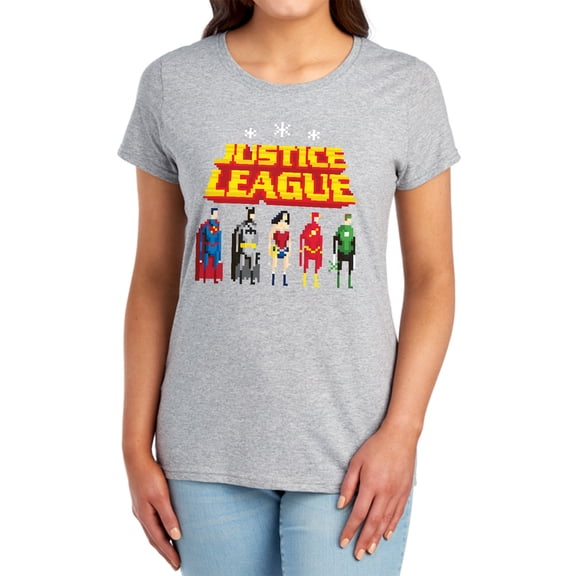 JLA Standing Below Women's T Shirt, Athletic Heather, Medium