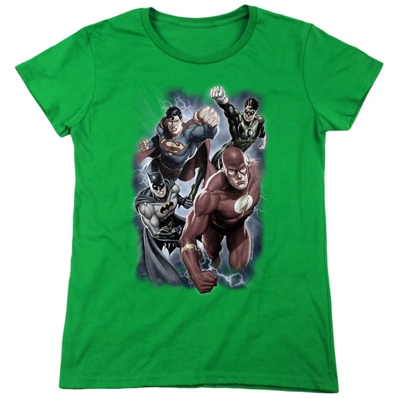 JLA Storm Chasers Women's T Shirt, Kelly Green, Medium
