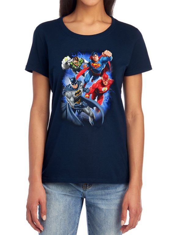JLA Storm Makers Women's T Shirt, Navy, Medium