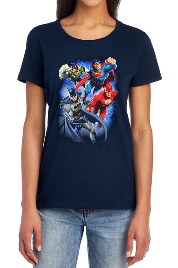 JLA Storm Makers Women's T Shirt, Navy, Medium