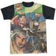 thumbnail image 1 of JLA Torn Unisex Adult Halloween Costume Sublimated T Shirt, 1 of 4