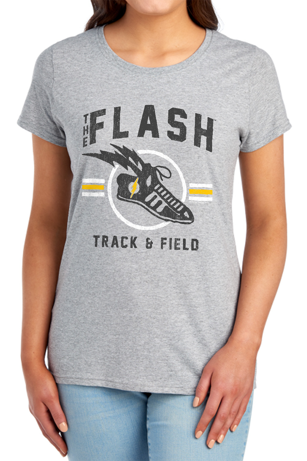 JLA Track and Field Women's T Shirt, Athletic Heather, Medium