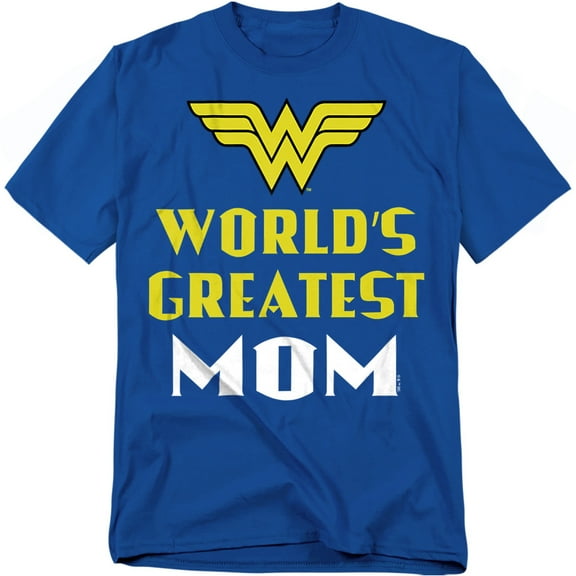 JLA - Wonder Woman T-Shirt Mother'S Day World'S Greatest Mom Unisex Graphic Tee for Men & Women