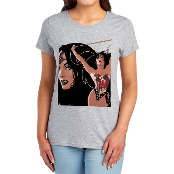 JLA Ww #150 Cover Women's T Shirt, Athletic Heather, Medium