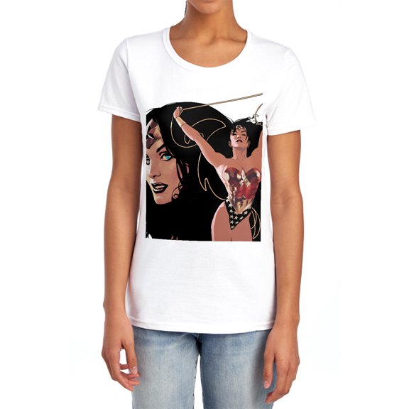 JLA Ww #150 Cover Women's T Shirt, White, 2X-Large