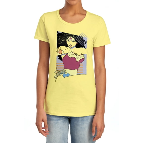 JLA Ww 80S Minimal Women's T Shirt, Banana, Small