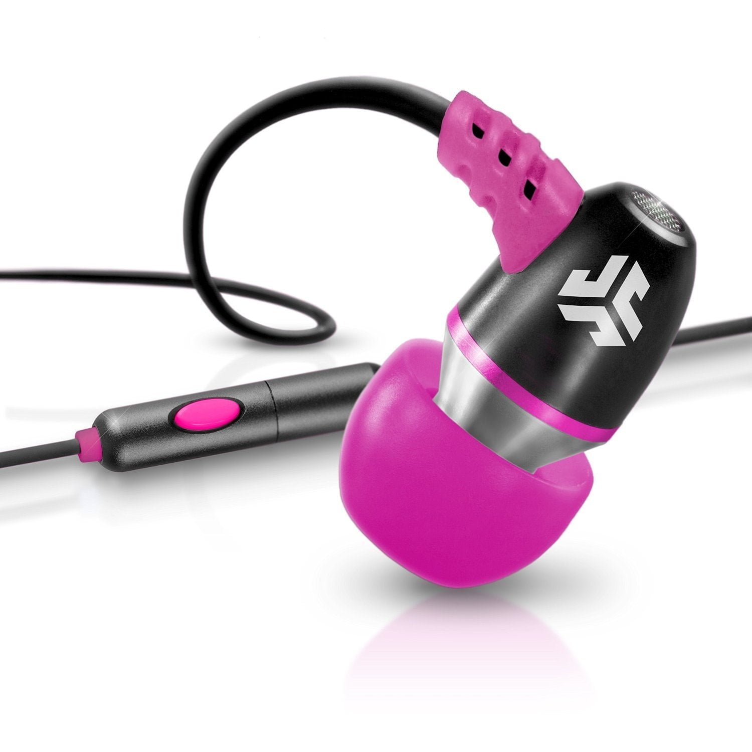 JLAB NEON-BLKPNK-BOX JBuds(R) NEON Earbuds with Microphone (Black