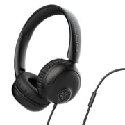 JLab Studio 2 Wired Headphones, Black, Cloud Foam Comfort, Foldable, In-Line Mic, Lab Quality Sound