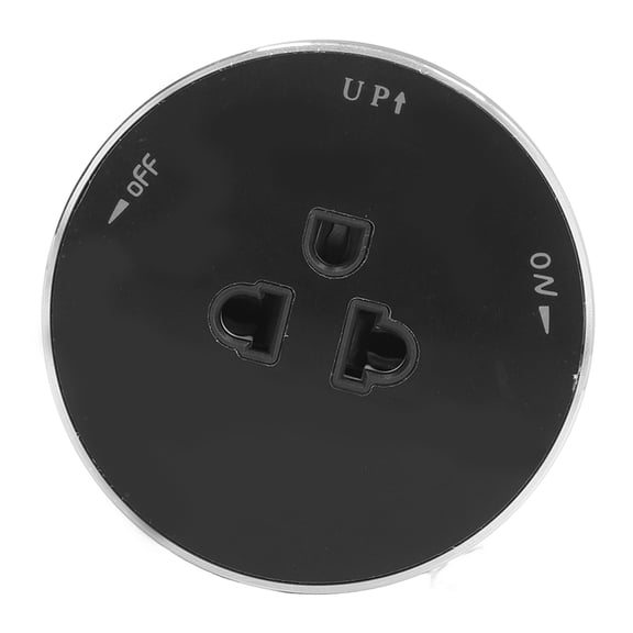 JLB Series Track Socket, Round Removable Power Rail Adapter, 250V Universal Outlet with LED Indicator for US and EU Plugs