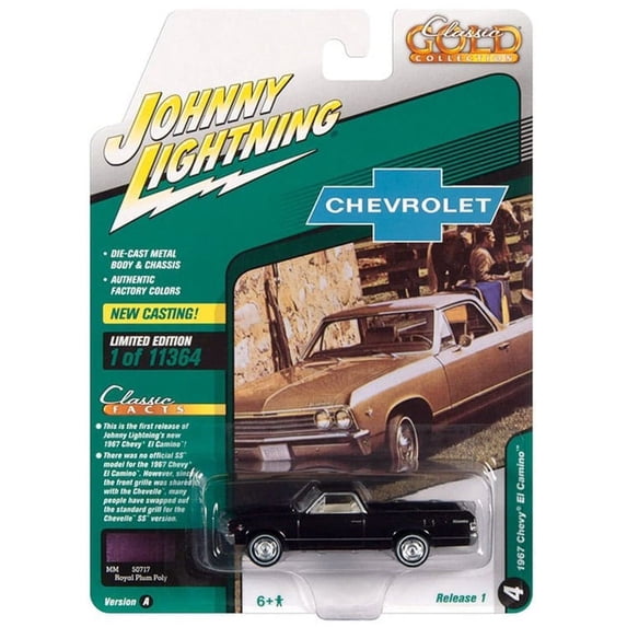Johnny Lightning Classic Gold Collection 1967 Chevy El Camino Diecast Car