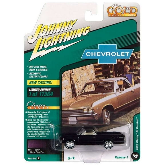 Johnny Lightning Classic Gold Collection 1967 Chevy El Camino Diecast Car