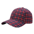 thumbnail image 1 of JLFKNG Athletic Baseball Cap Casual Plaid Embroideried Hat Classical Sun Protection Cap Suitable For Holiday, Vacation, 1 of 5