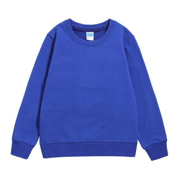 JLFKNG Boys Hoodie Sweat Shirt Simple Solid Color Basic Hoodie Sweatshirts Crew Neck Long Sleeve Suitable For Spring And Fall