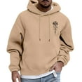 thumbnail image 1 of JLFKNG Casual Hoodies For Men Casual Letter Printed Hoodies Hip Hop Style Streetwear Long Sleeve Oversized Loose Fit Hooded Sweatshirt With Pocket Comfy Mens Clothing, 1 of 5