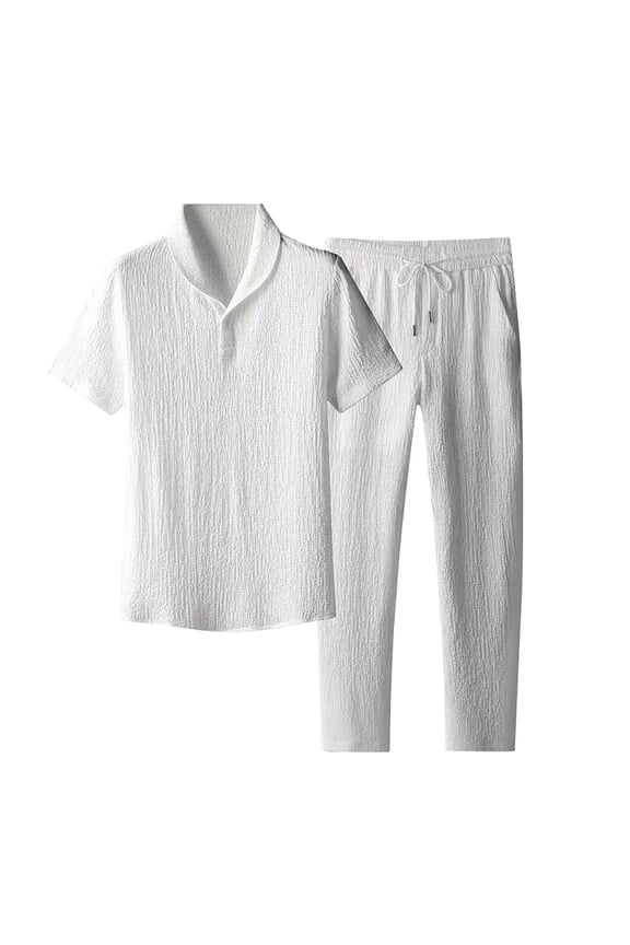 JLFKNG Fashion Men's Tracksuits 2 Piece Casual Athletic Jogging Outfits Short Sleeve Track Suits For Men Set Suitable For Vacation